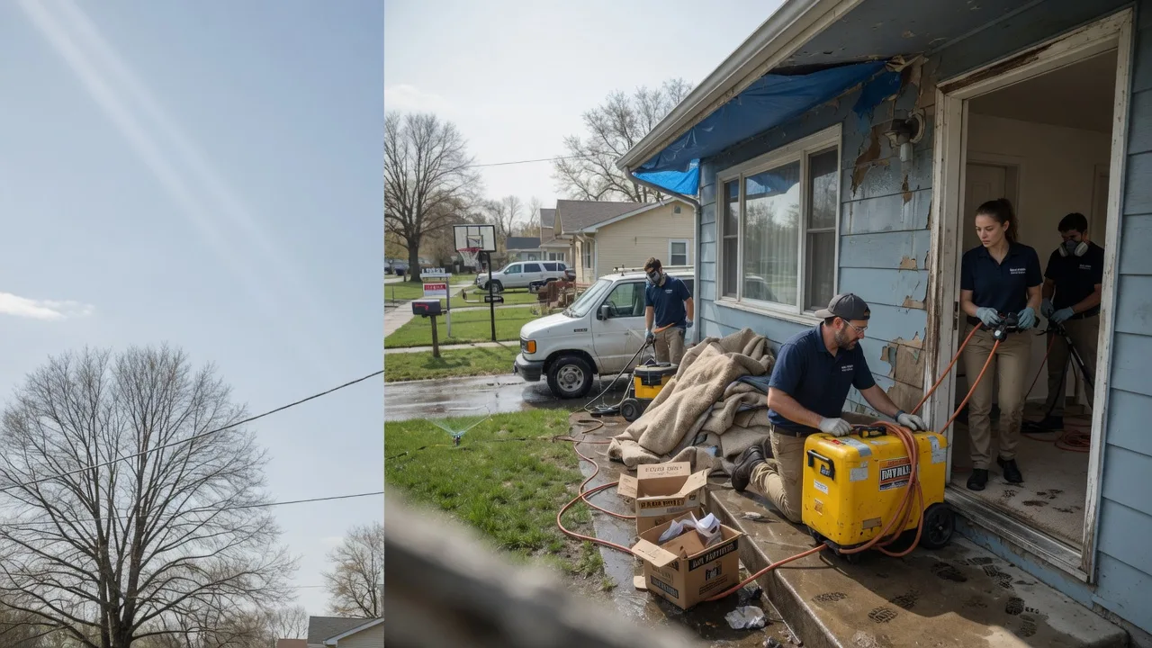 Basement Flood Cleanup in Akron, PA near me